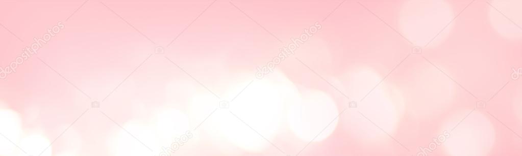 Pastel Natural Bokeh on the Pink Color Background