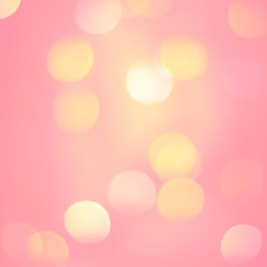 Pastel pembe sarı renkli ışıklar Defocused. Festival arka plan