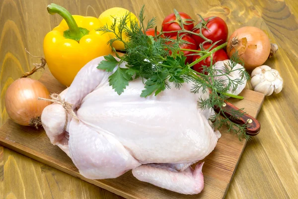 Broiler tavuk ve sebze