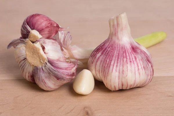 Garlic - clove and head — Stock Photo, Image