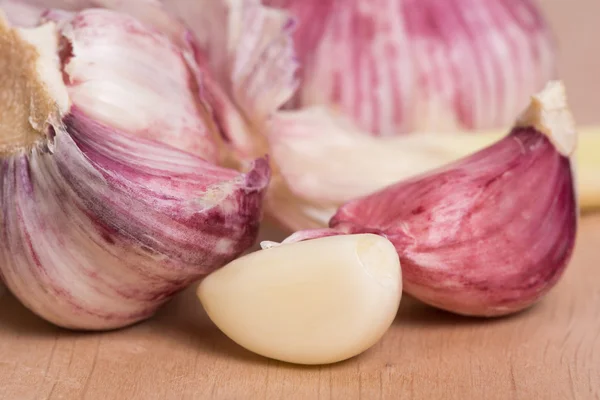 Garlic - clove and head — Stock Photo, Image