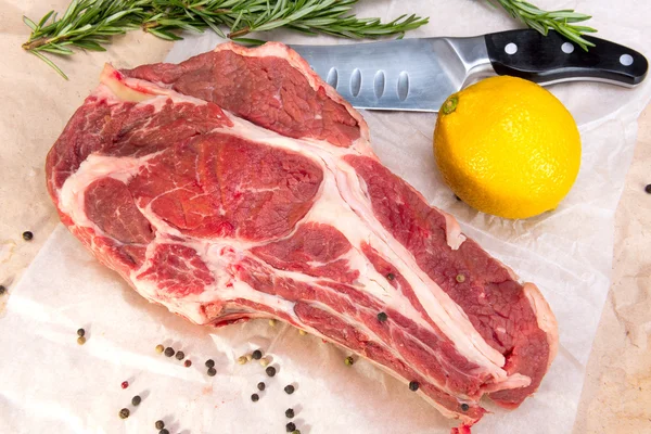 Carne cruda - carne de res Fotos De Stock