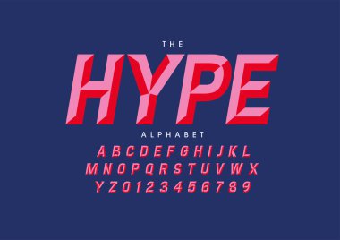 Biçimlendirilmiş yazı tipi ve alfabe vektörü