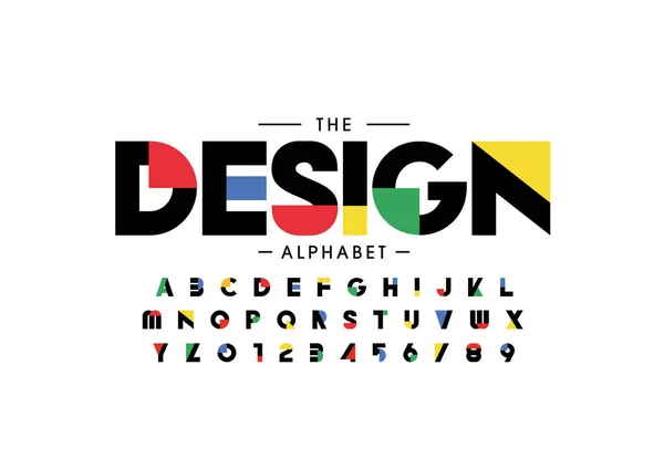 Вектор Стилизованного Шрифта Алфавита — стоковый вектор