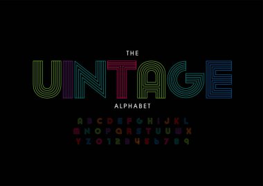 Biçimlendirilmiş klasik yazı tipi vektörü