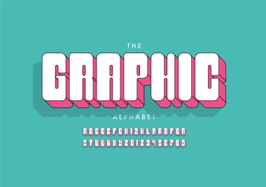 Biçimlendirilmiş grafik yazı tipi vektörü