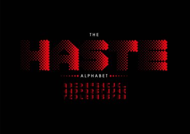 Biçimlendirilmiş alfabe yazı tipi vektörü