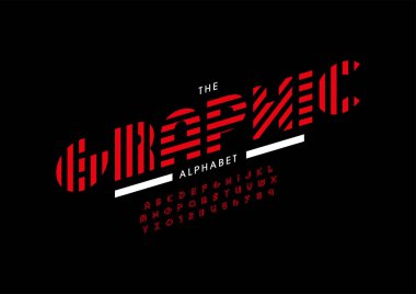 Biçimlendirilmiş grafik yazı tipi vektörü