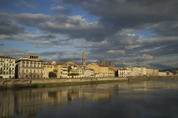 Lungarno delle Grazie, Florence — Stock Photo, Image