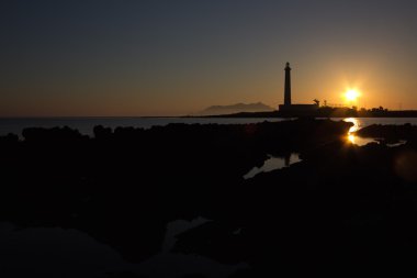 bir Favignana deniz feneri