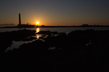 bir Favignana deniz feneri