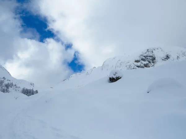 눈과 산 — 스톡 사진