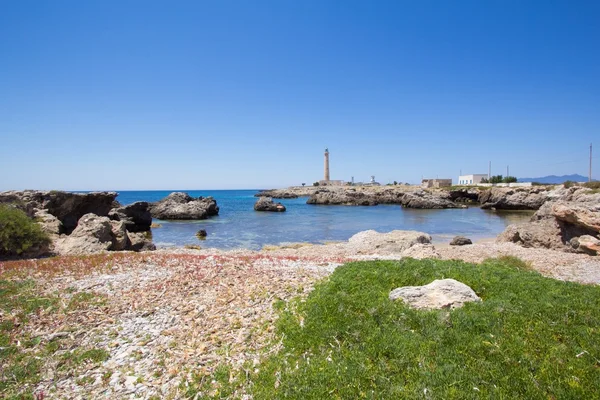 Ein Leuchtturm von Favignana — Stockfoto