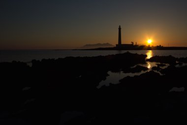 bir Favignana deniz feneri