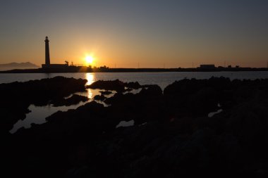 bir Favignana deniz feneri