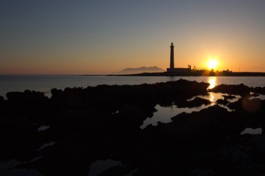 bir Favignana deniz feneri