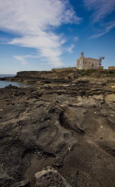 bir Favignana deniz feneri