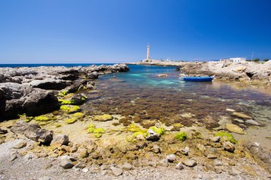bir Favignana deniz feneri