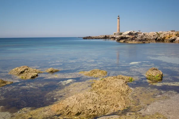 Bir Favignana deniz feneri — Stok fotoğraf