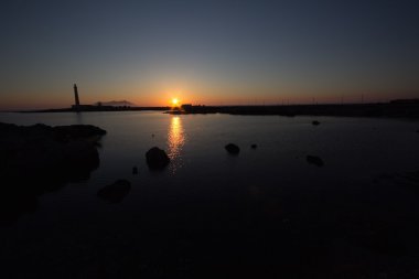 bir Favignana deniz feneri