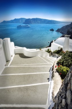 Santorini görünümü