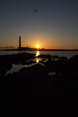 bir Favignana deniz feneri