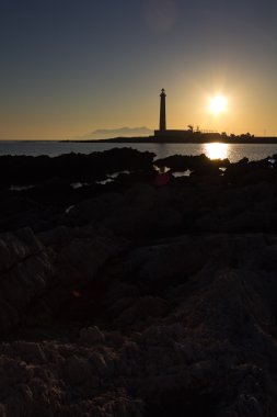 bir Favignana deniz feneri