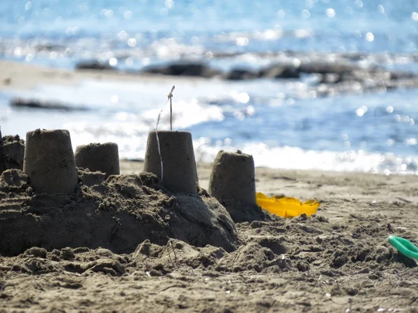 Castelo de areia — Fotografia de Stock