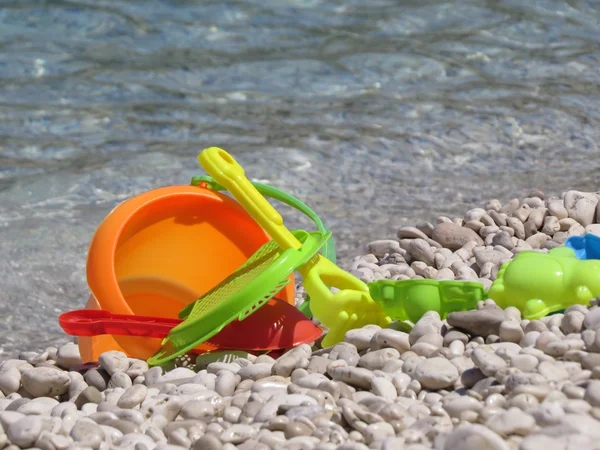 Juguetes en el mar — Foto de Stock