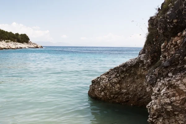 Dafnoudi strand — Stockfoto