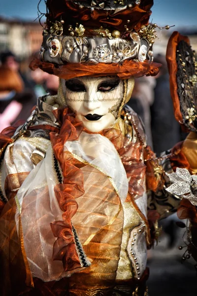 Una Vista Una Máscara Carnaval Venecia —  Fotos de Stock