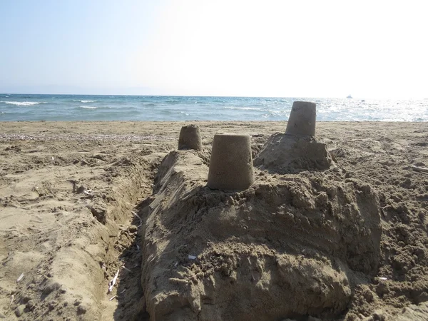 Castelo de areia — Fotografia de Stock