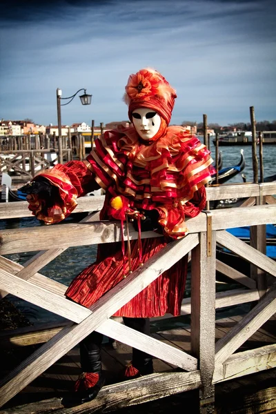 Veneza máscara de carnaval — Fotografia de Stock