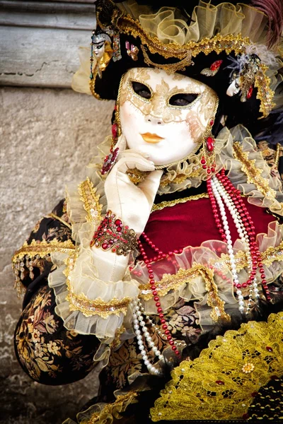 Veneza máscara de carnaval — Fotografia de Stock