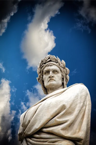 Estátua de Dante — Fotografia de Stock