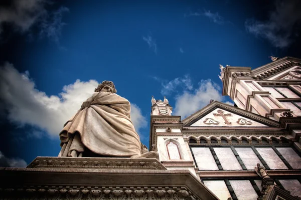 Estátua de Dante — Fotografia de Stock