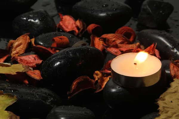 Black stones — Stock Photo, Image