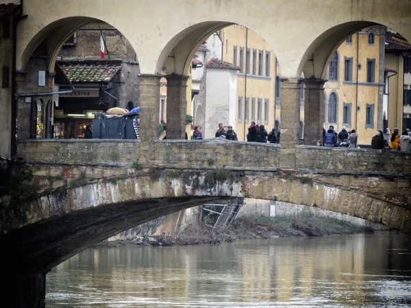 Starý florentský most — Stock fotografie
