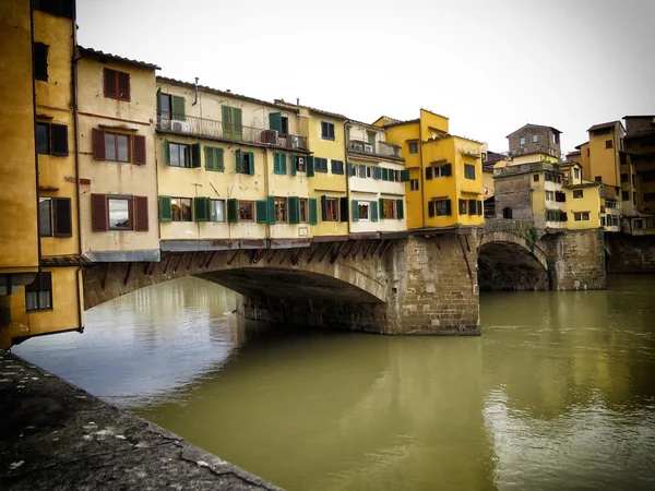 Starý florentský most — Stock fotografie