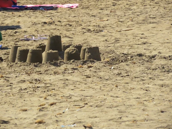 Castelo de areia — Fotografia de Stock