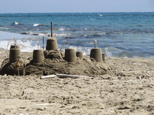 Castelo de areia — Fotografia de Stock