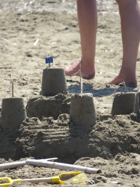 Castelo de areia — Fotografia de Stock