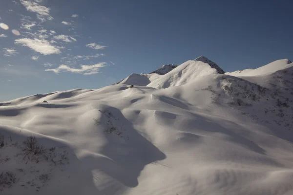 Sneeuw en de berg — Stockfoto