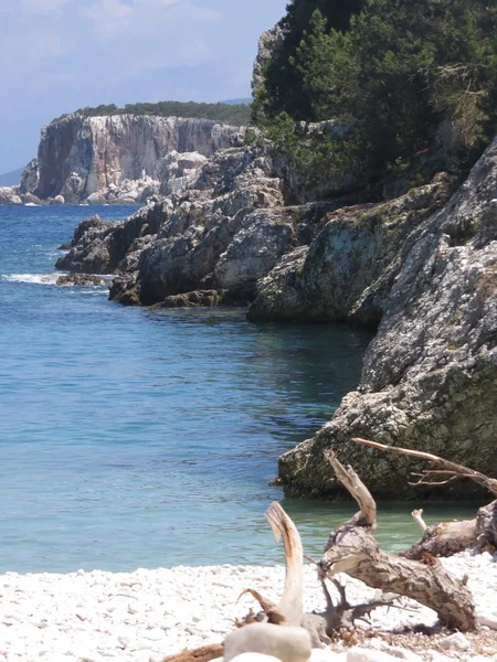 Dafnoudi beach — Stok fotoğraf