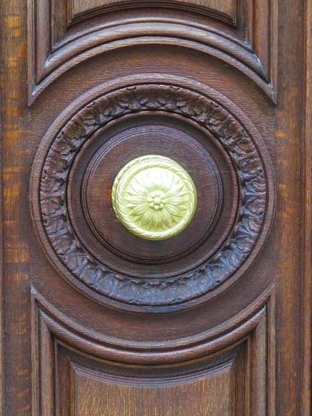 Puerta marrón — Foto de Stock