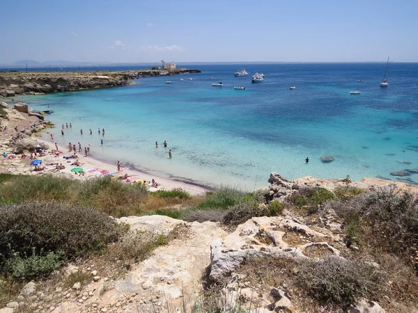 Favignana beach — Stock Photo, Image