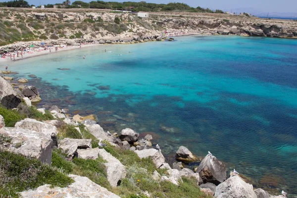 Favignana plaży — Zdjęcie stockowe