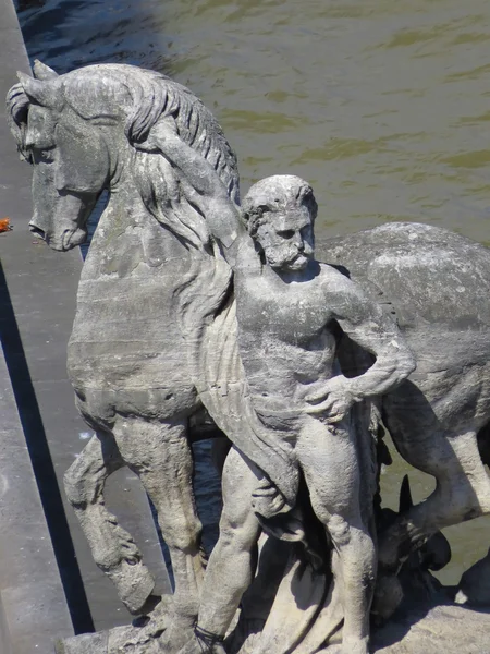 Posąg rycerza — Zdjęcie stockowe