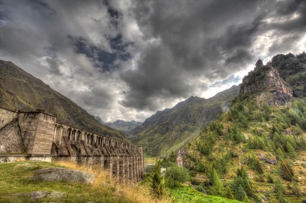 Gleno fördämning, Italien — Stockfoto