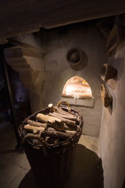 ahşap fırın bir görünümünü